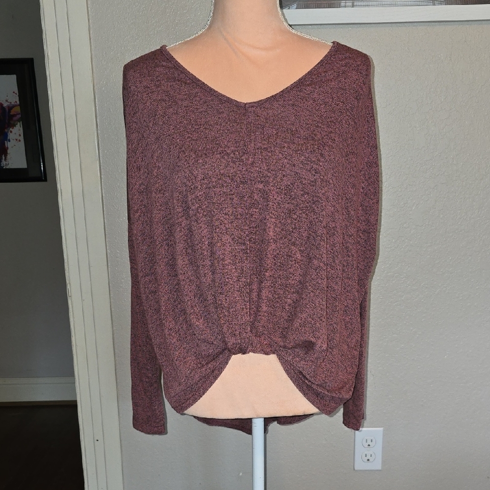 NWT Lavender Field Long Sleeve Mauve Shirt Size Small